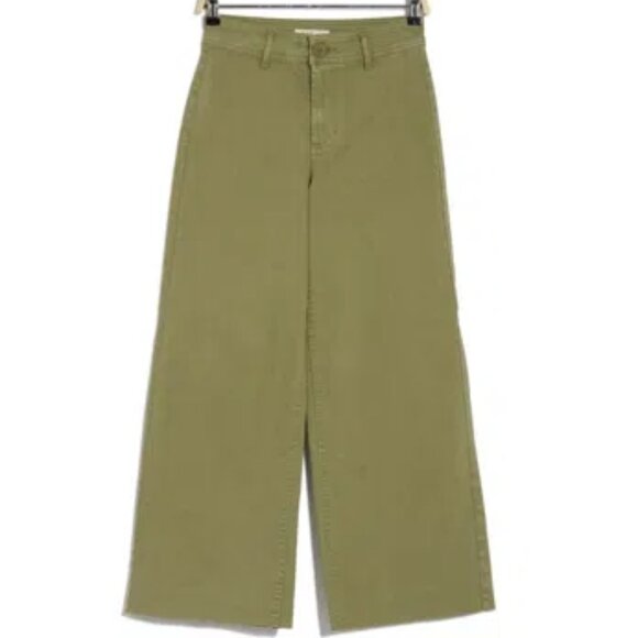 OAT NEW YORK high rise wide leg jeans in martini olive size 29 NWT - Picture 3 of 9